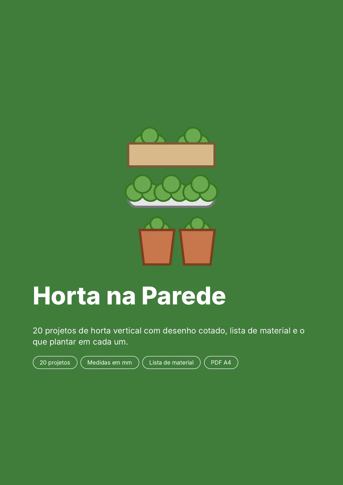 Página real do PDF Horta na Parede: capa